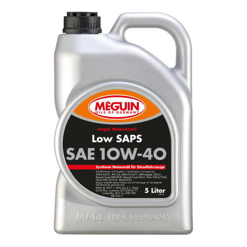 НС-синтетическое моторное масло Megol Motorenoel Low SAPS 10W-40 - 5 л
